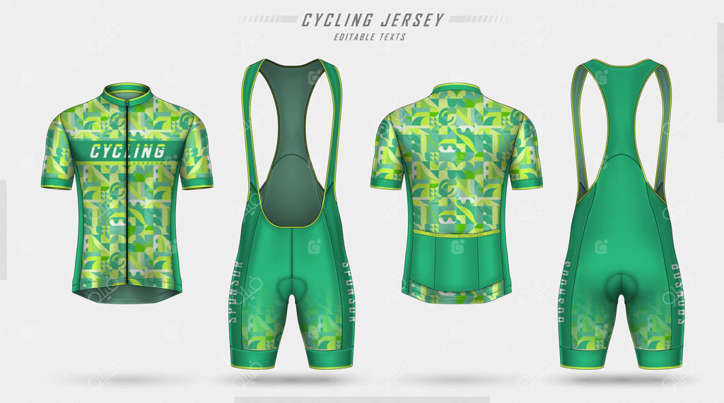 پیراهن دوچرخه‌سواری جلو و پشت