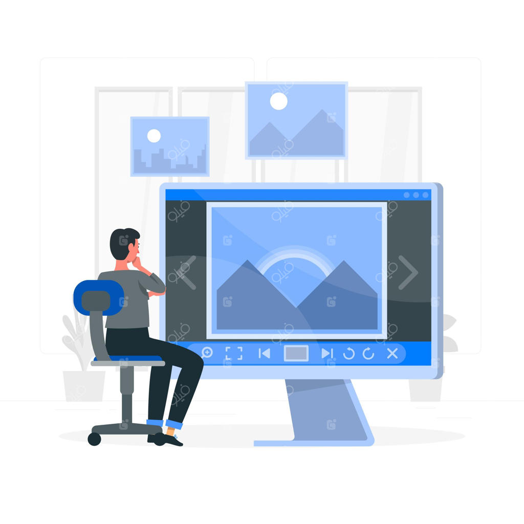 تصویرسازی مفهومی نمایشگر تصویر