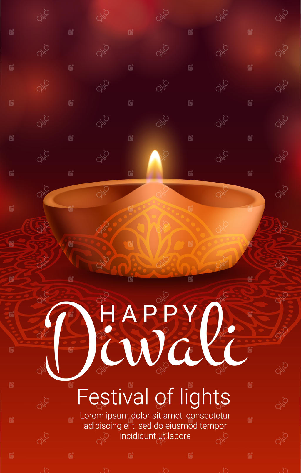 چراغ دییا و تزیینات رنگولی دیوالی، جشنواره نور هند و آیین هندو