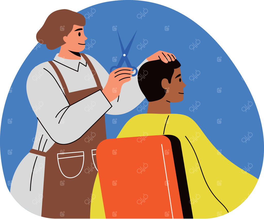 تصویر آرایشگر مو به سبک تخت