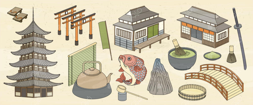 معماری و غذای ژاپنی به سبک اوکی‌یوئه