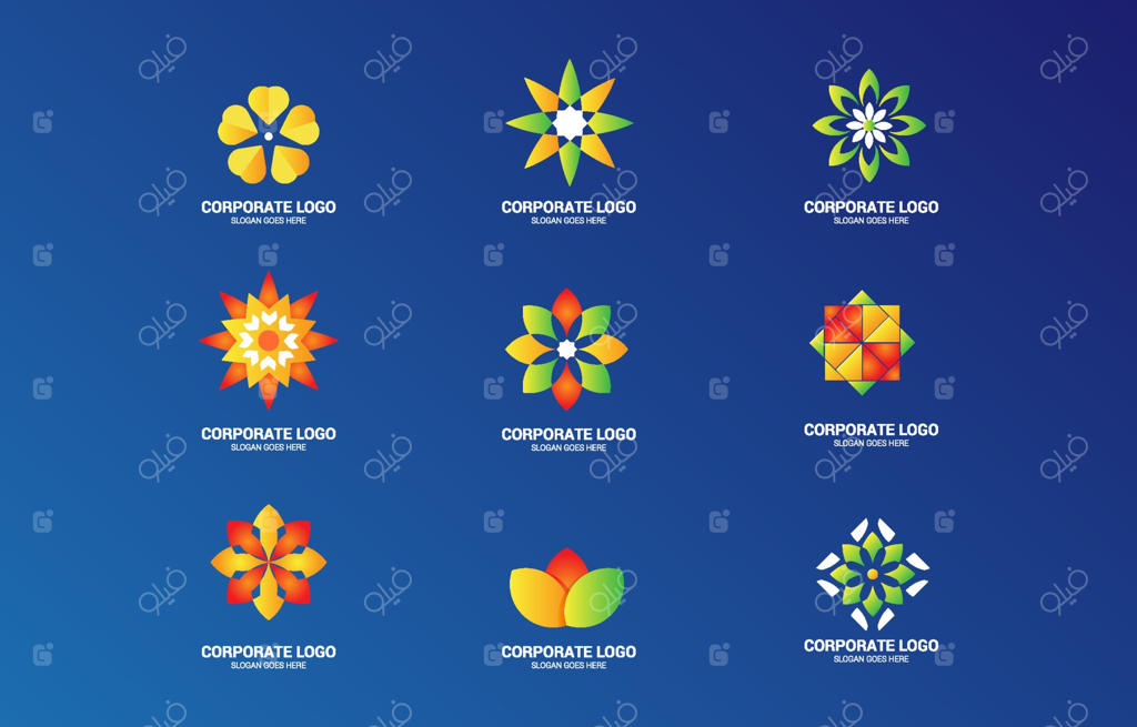 عنصر لوگوی گل‌ها