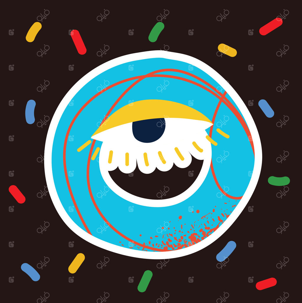 شخصیت و چهره‌ای با اشکال هندسی انتزاعی و شگفت‌انگیز در طرح‌های کمیک