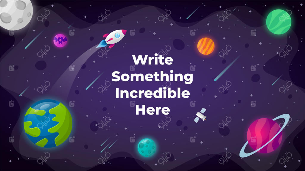 پس‌زمینه‌ی جهان استارتاپ: تصویرسازی وکتور پرتاب موشک به فضا برای تبلیغ کسب‌وکار در کهکشان‌ها