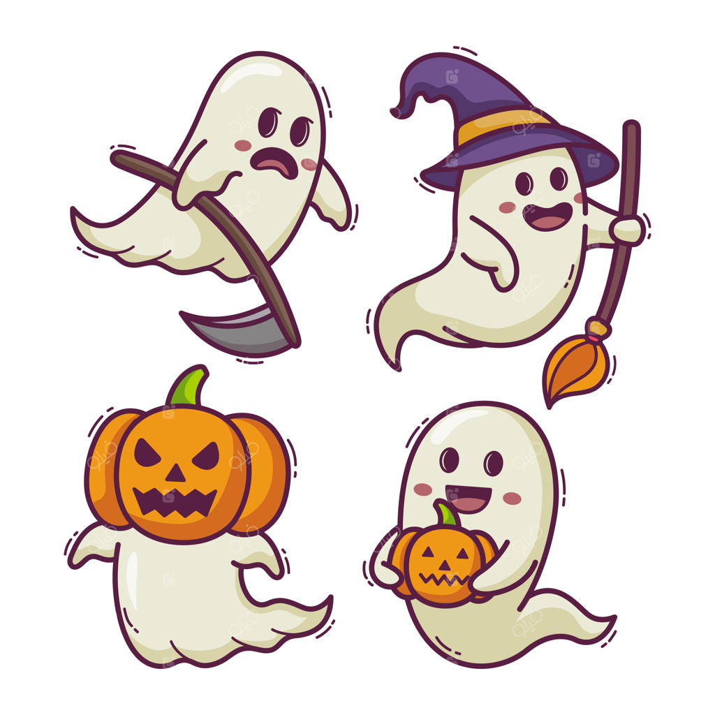 کارتون هالووین با ارواح ترسناک