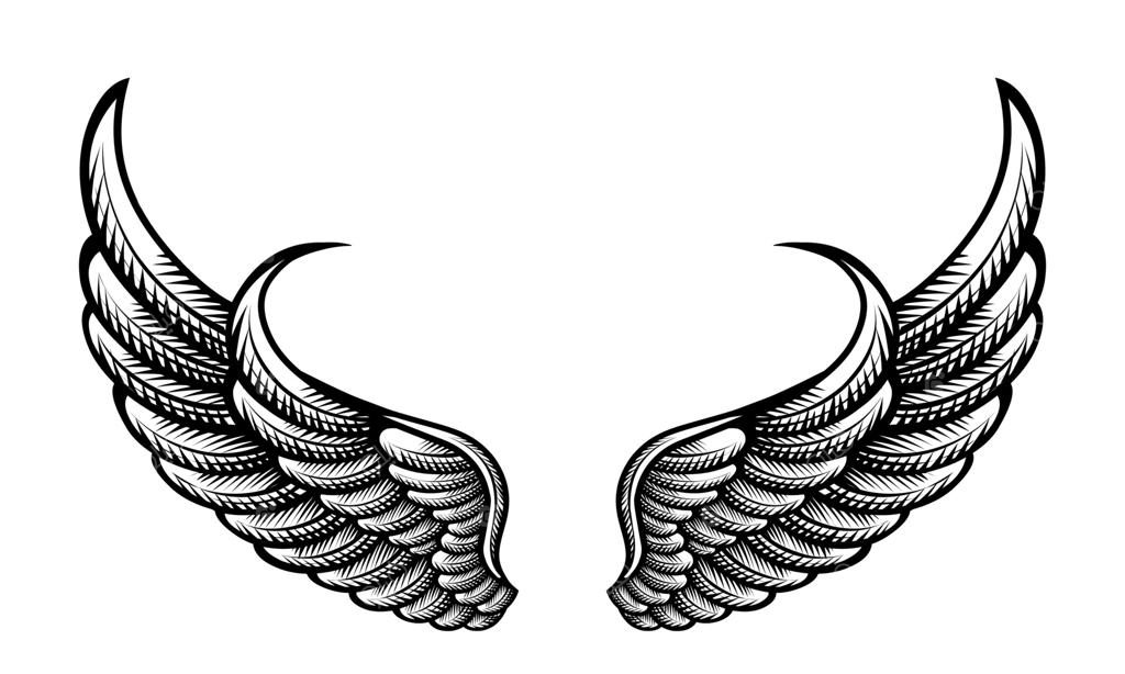 وکتور تاتو ترایبال بال فرشته