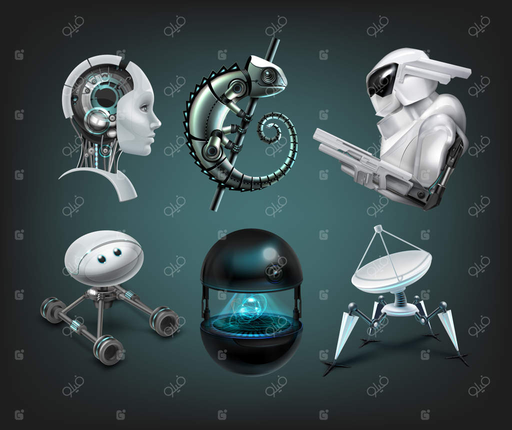 مجموعه‌ای از ربات‌های دستیار خیالی متنوع