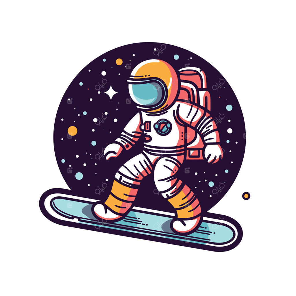 ماجراجویی اسنوبردسواری فضانورد در فضا