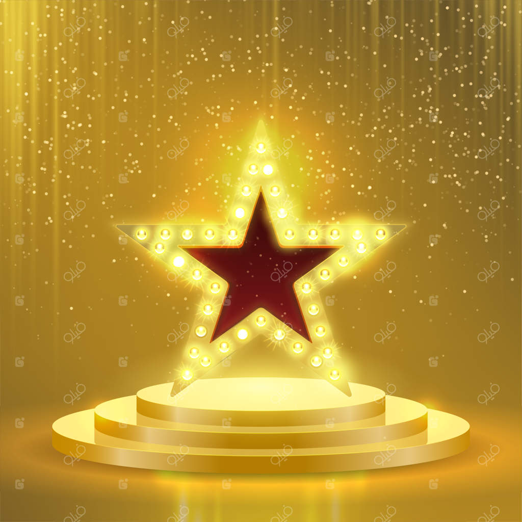 تابلو لوح روشن چراغ‌های ستاره‌ای