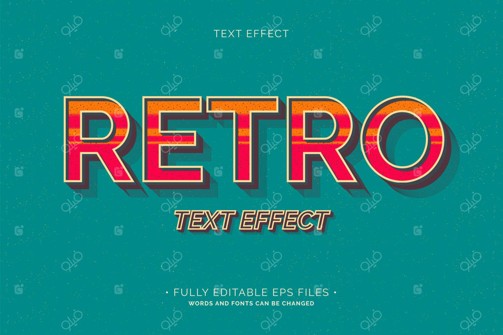 افکت متن قدیمی با قابلیت ویرایش کامل