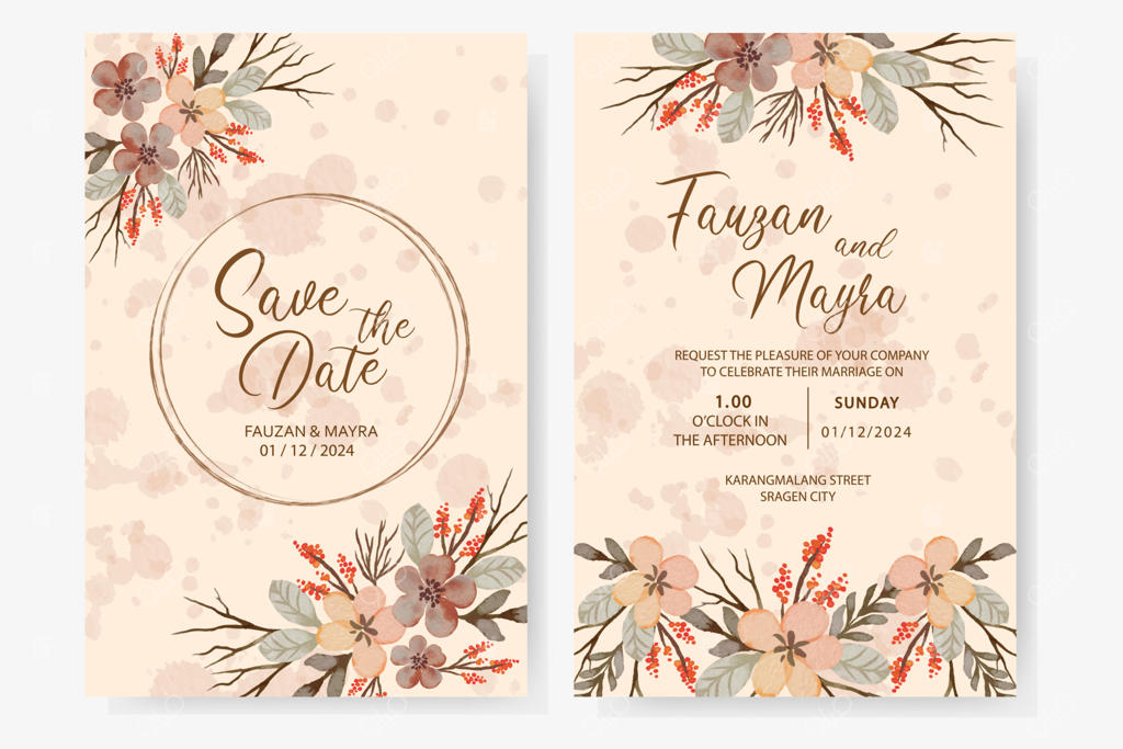 کارت دعوت عروسی طرح قدیمی