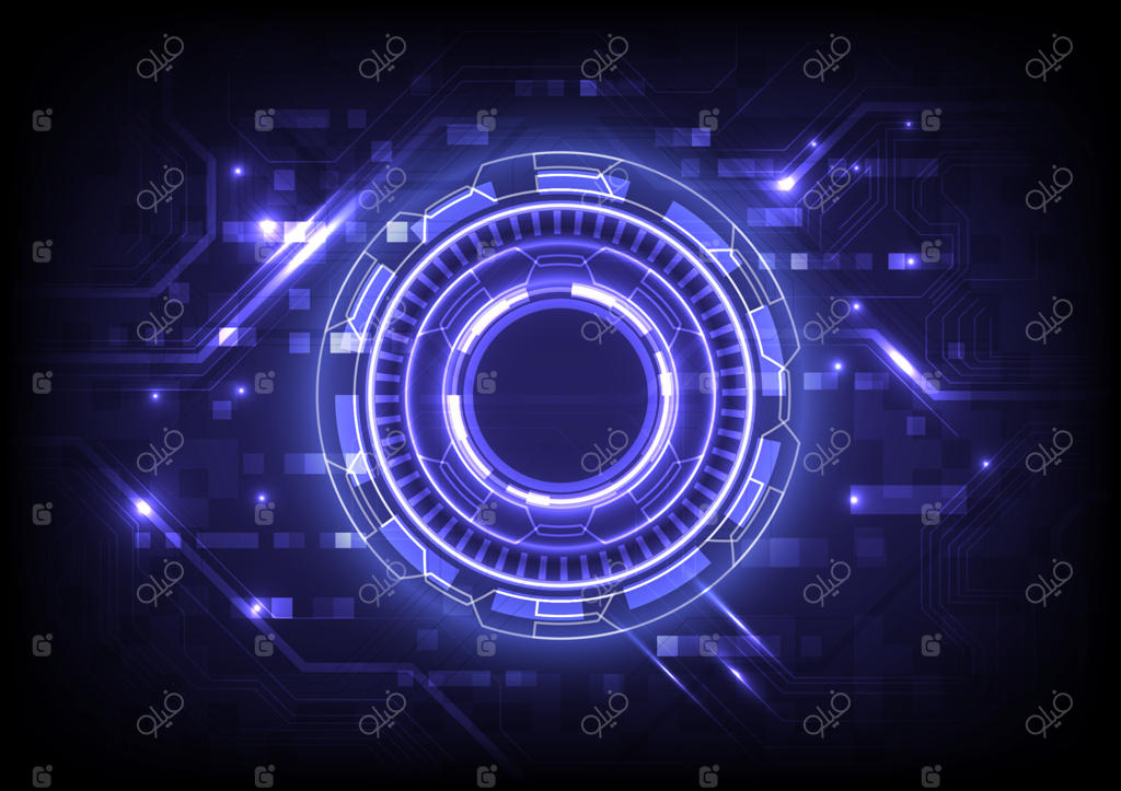 کاربر هولوگرامی آینده‌نگر علمی تخیلی. مهندس داده‌های ذرات معلق. قاب اینفوگرافیک دیجیتال. پس‌زمینه انتزاعی و پیشرفته هولوگرام. فناوری واقعیت مجازی الکتریکی.