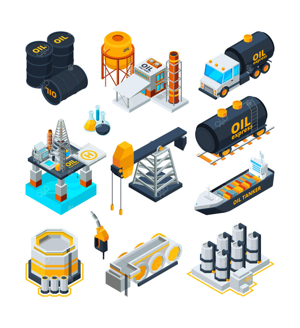 صنعت نفت؛ مجموعه ایزومتریک فناوری‌ها و ماشین‌آلات کارخانه و انتقال انرژی در پالایشگاه‌های نفت و گاز

صنعت نفت و گاز، تصویرسازی قدرت و انرژی