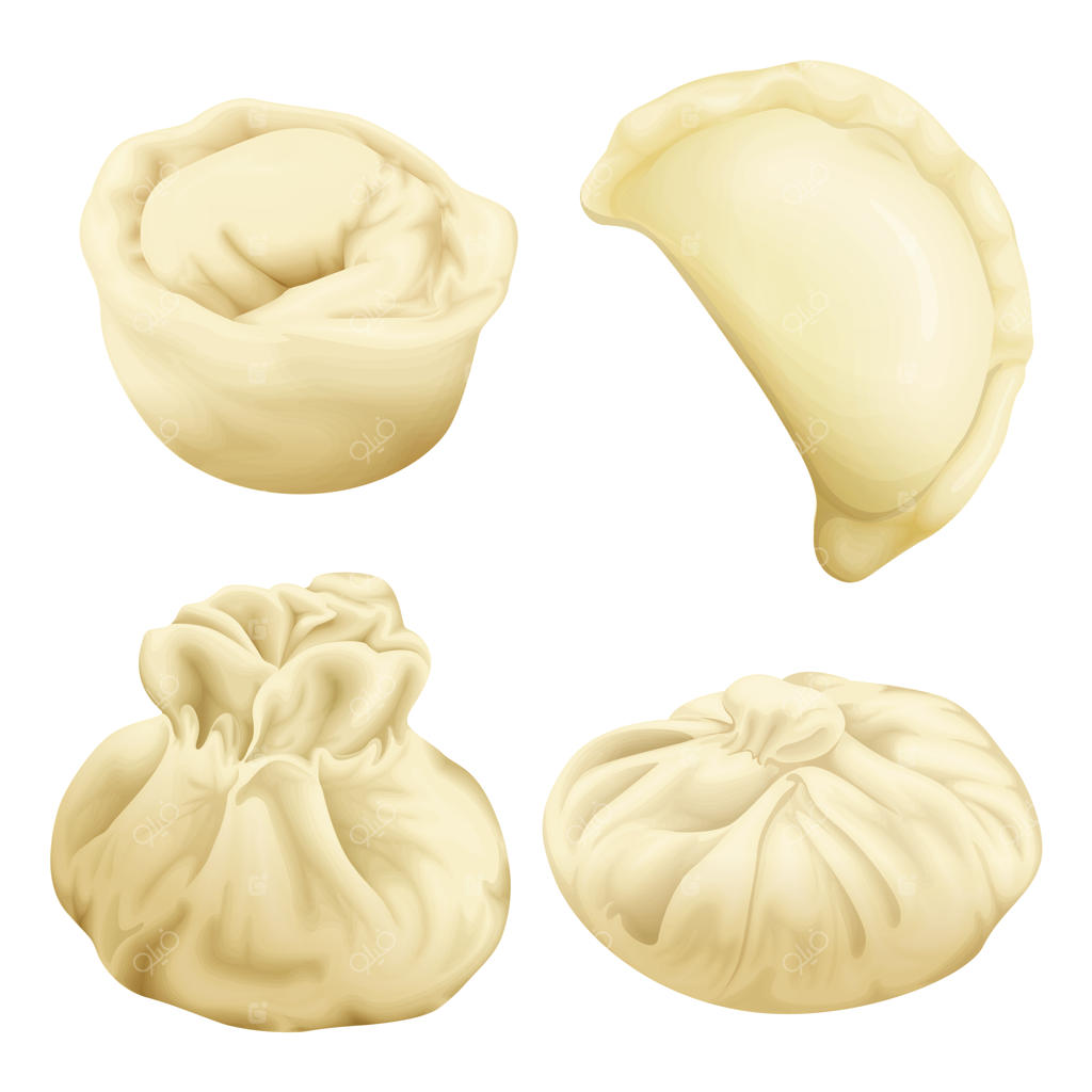 مجموعه‌ای واقعی از دامپلینگ‌ها: وارِنیکی، خینکالی، شیائو لانگ بائو، بائوزی.