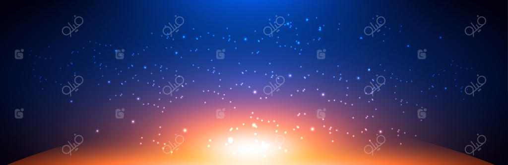 آسمان شب پرستاره خیره‌کننده