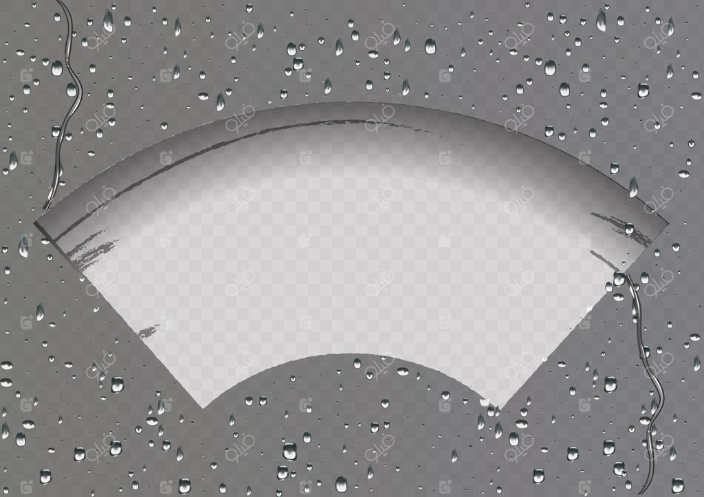 برف‌پاک‌کن شیشه را تمیز می‌کند: باران و برف روی شفافیت شیشه.