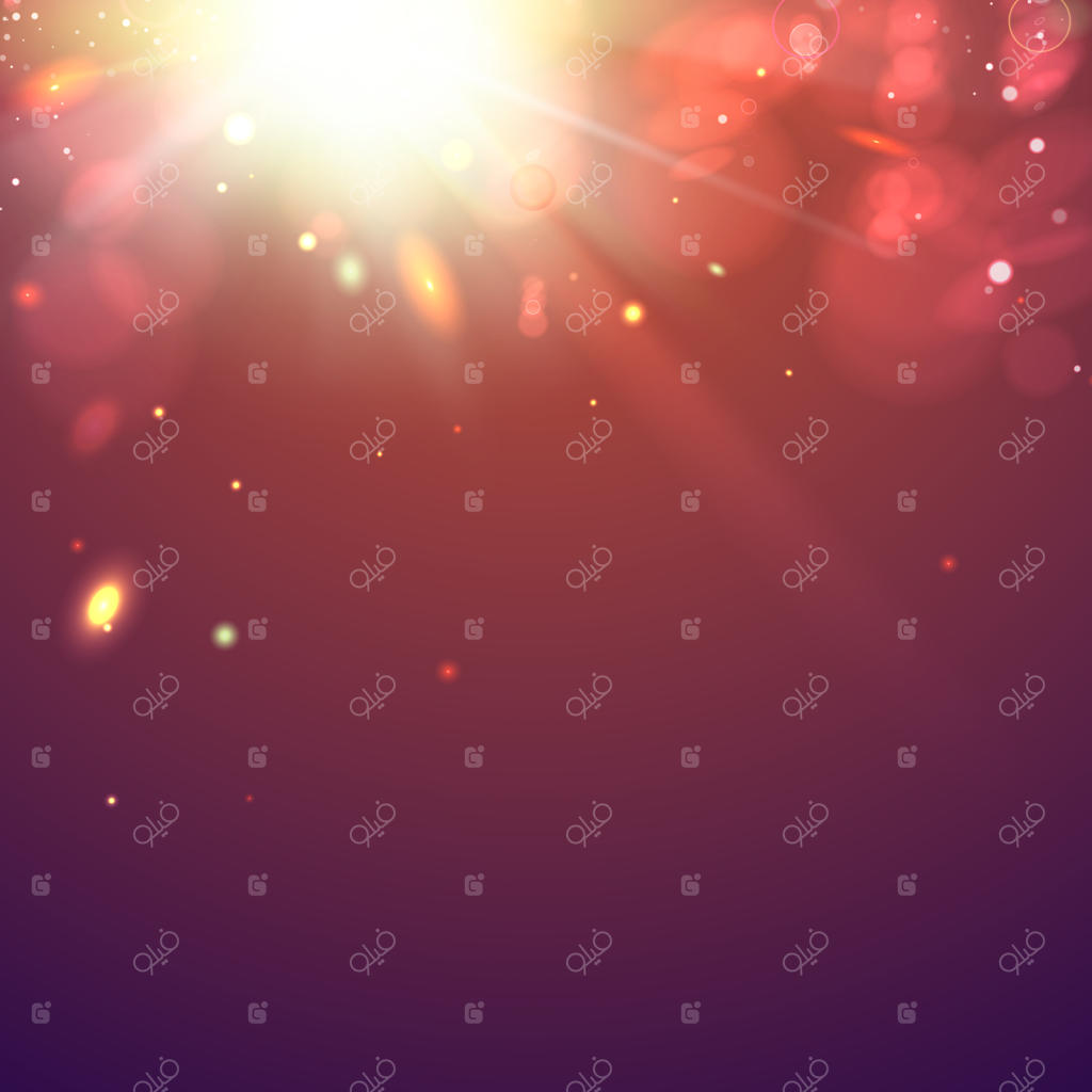 برق و آسمان شب.