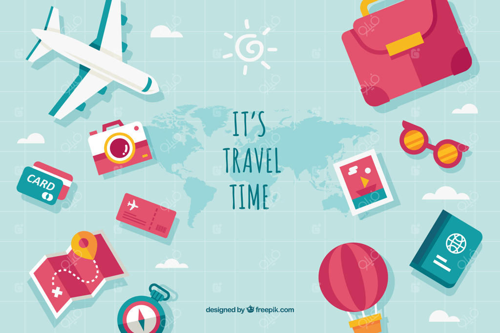 پیش‌زمینه‌ای از عناصر مختلف سفر با پیام