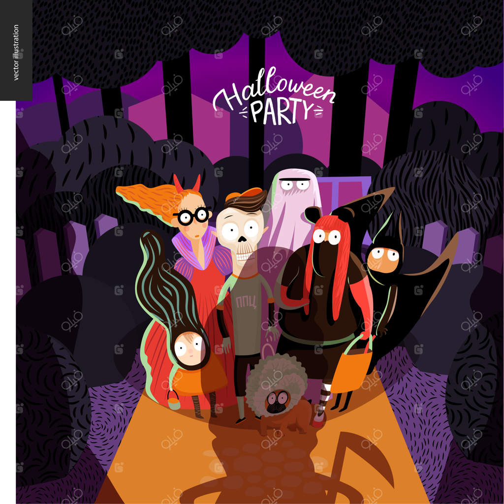 کارت دعوت به جشن هالووین