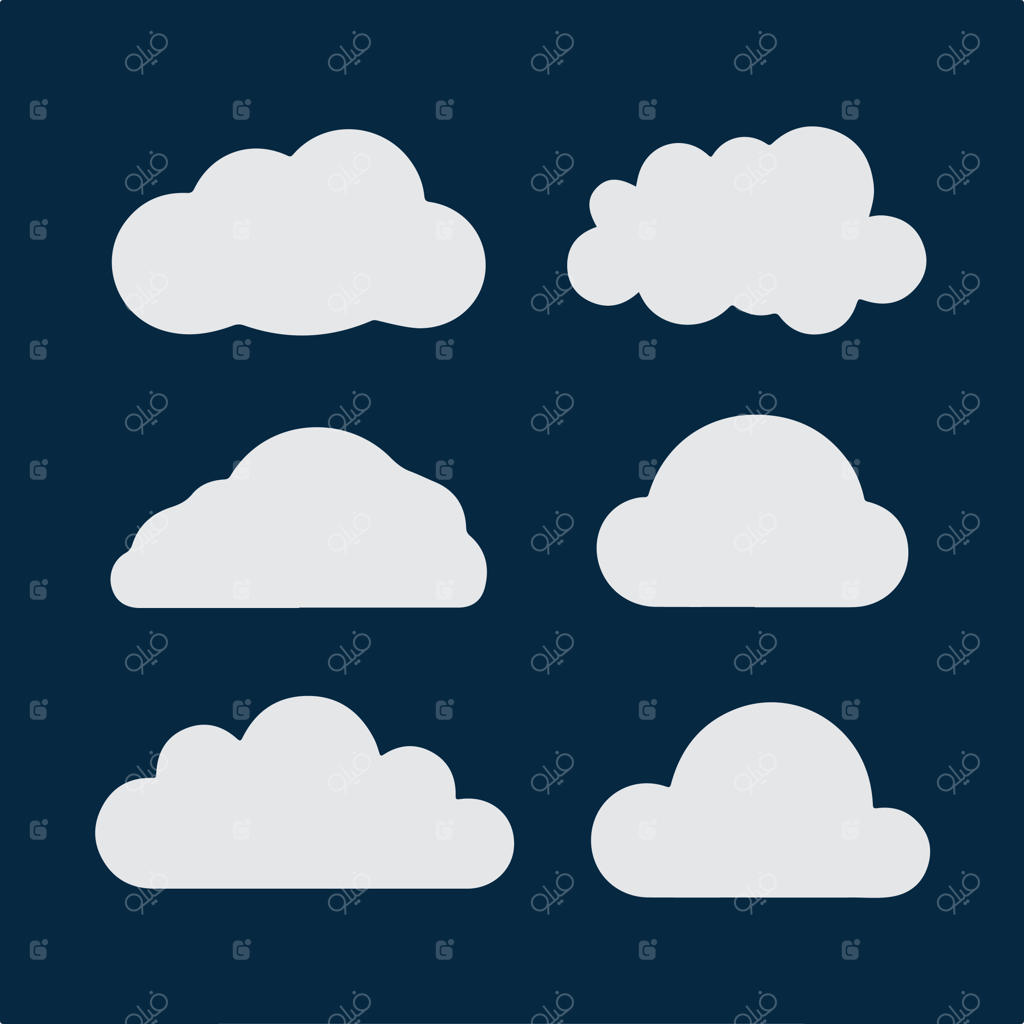 پس‌زمینه آبی با چند لکه ابر