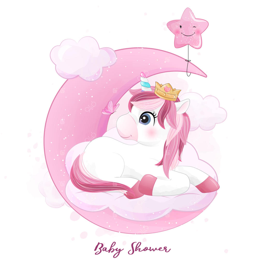 تک‌شاخ ناز با طراحی آبرنگی