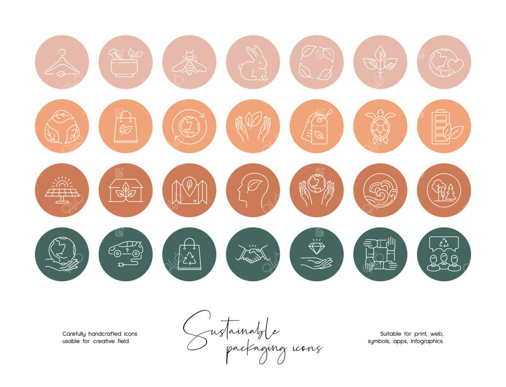 قالب‌های طراحی وکتور: آیکون‌ها و نشان‌ها برای استوری‌های شبکه‌های اجتماعی