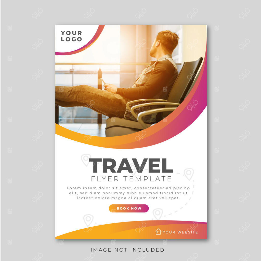 قالب طراحی تراکت مسافرتی مدرن