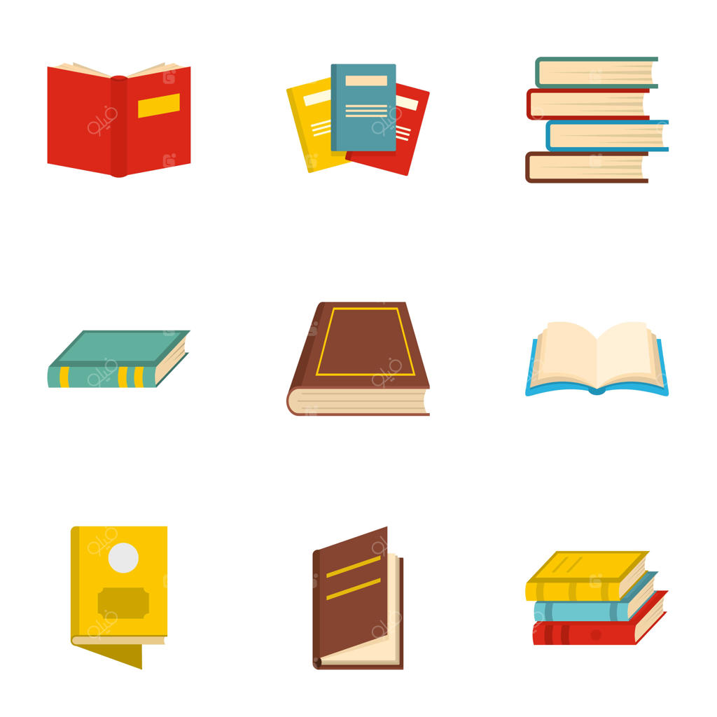 مجموعه آیکون‌های دستی، به سبک کارتونی