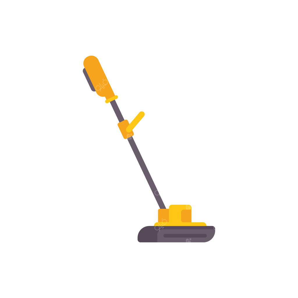 تصویر نمادین چمن‌زن برقی برای نگهداری باغچه‌ای مدرن و مرتب