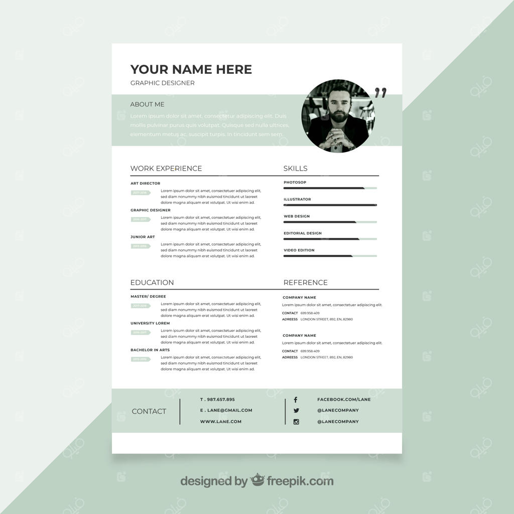 قالب برنامه‌درسی با سبک ساده و مینیمالیستی
