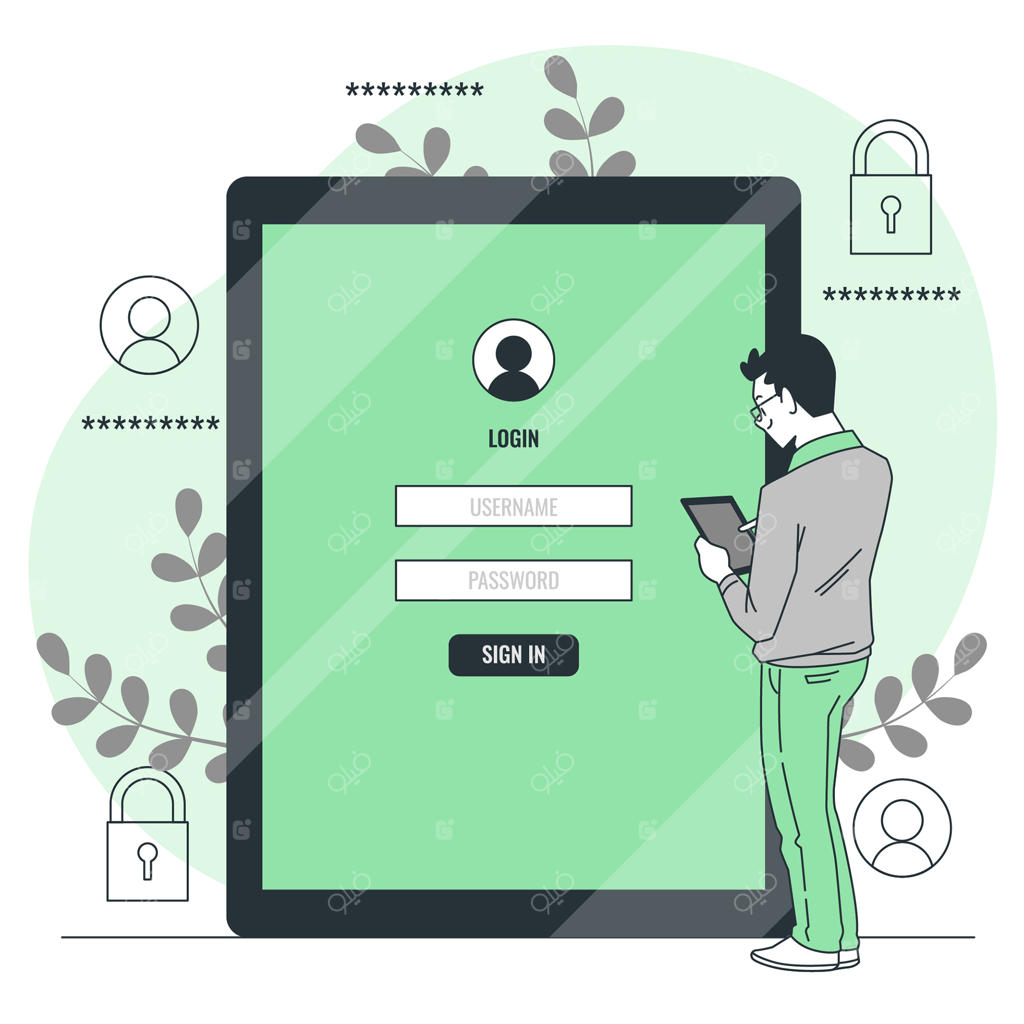 طرح مفهومی ورود با تبلت