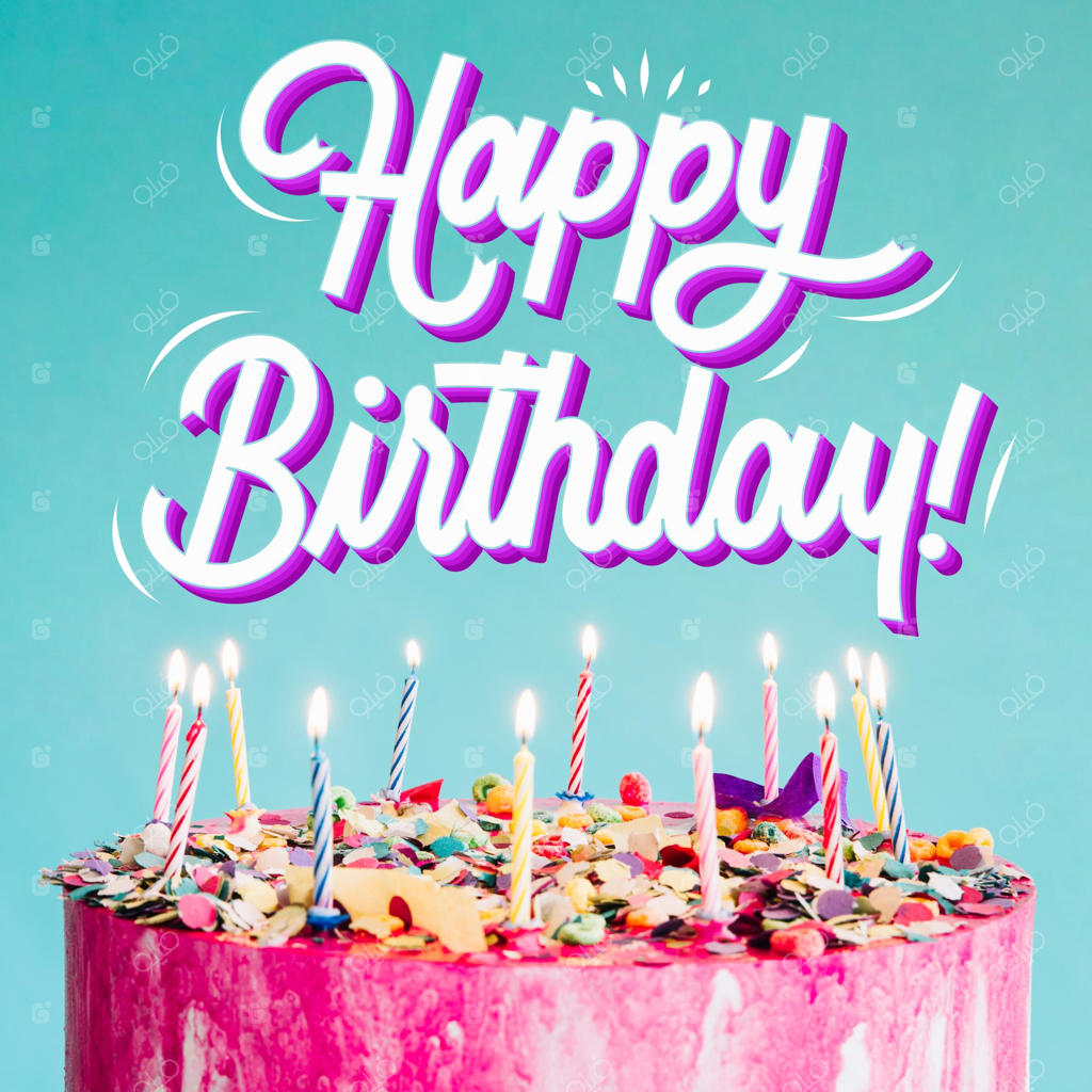 طراحی تبریک تولد همراه با عکس