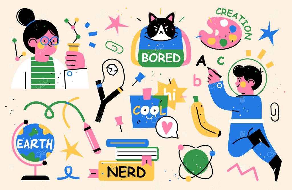 مجموعه شخصیت‌ها و عناصر بازگشت به مدرسه وکتور