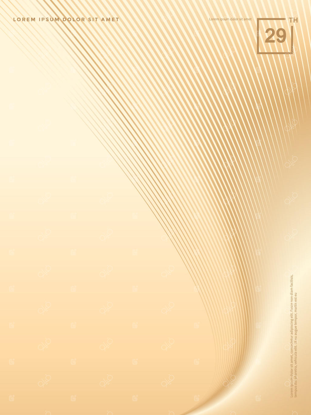 زمینه انتزاعی خطوط طلایی لوکس، پس‌زمینه بروشور