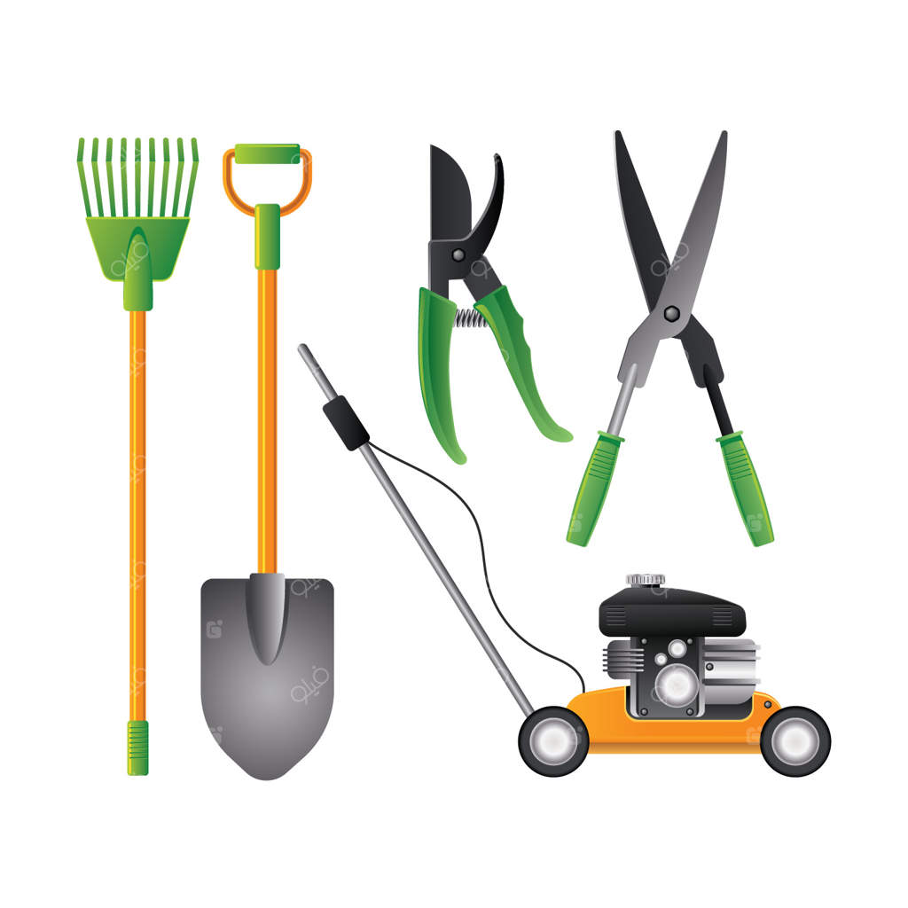 مجموعه ابزار باغبانی واقع‌گرایانه و رنگارنگ - فایل‌های وکتور و SVG حرفه‌ای