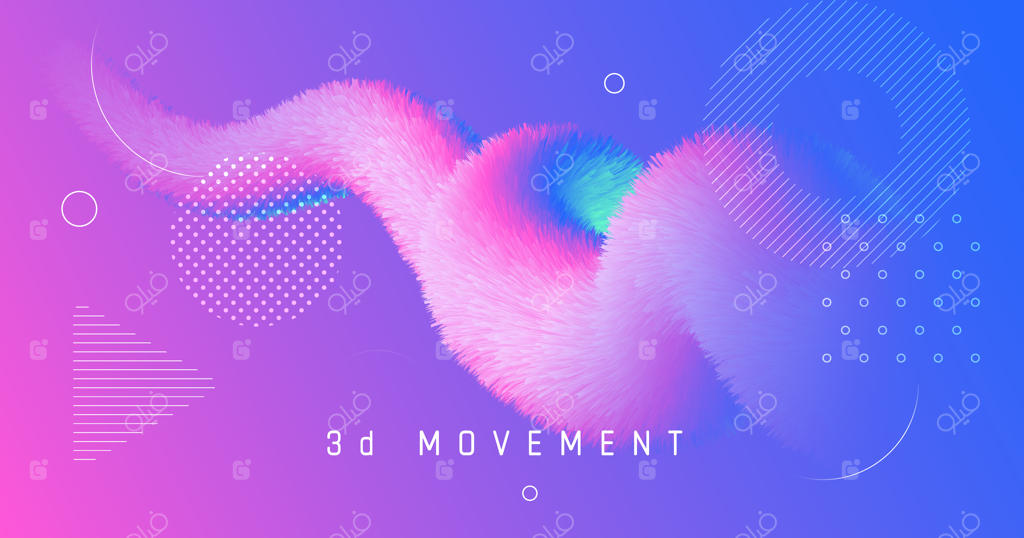 پس‌زمینه انتزاعی با شکل‌های رنگی و گرادیان زیبا