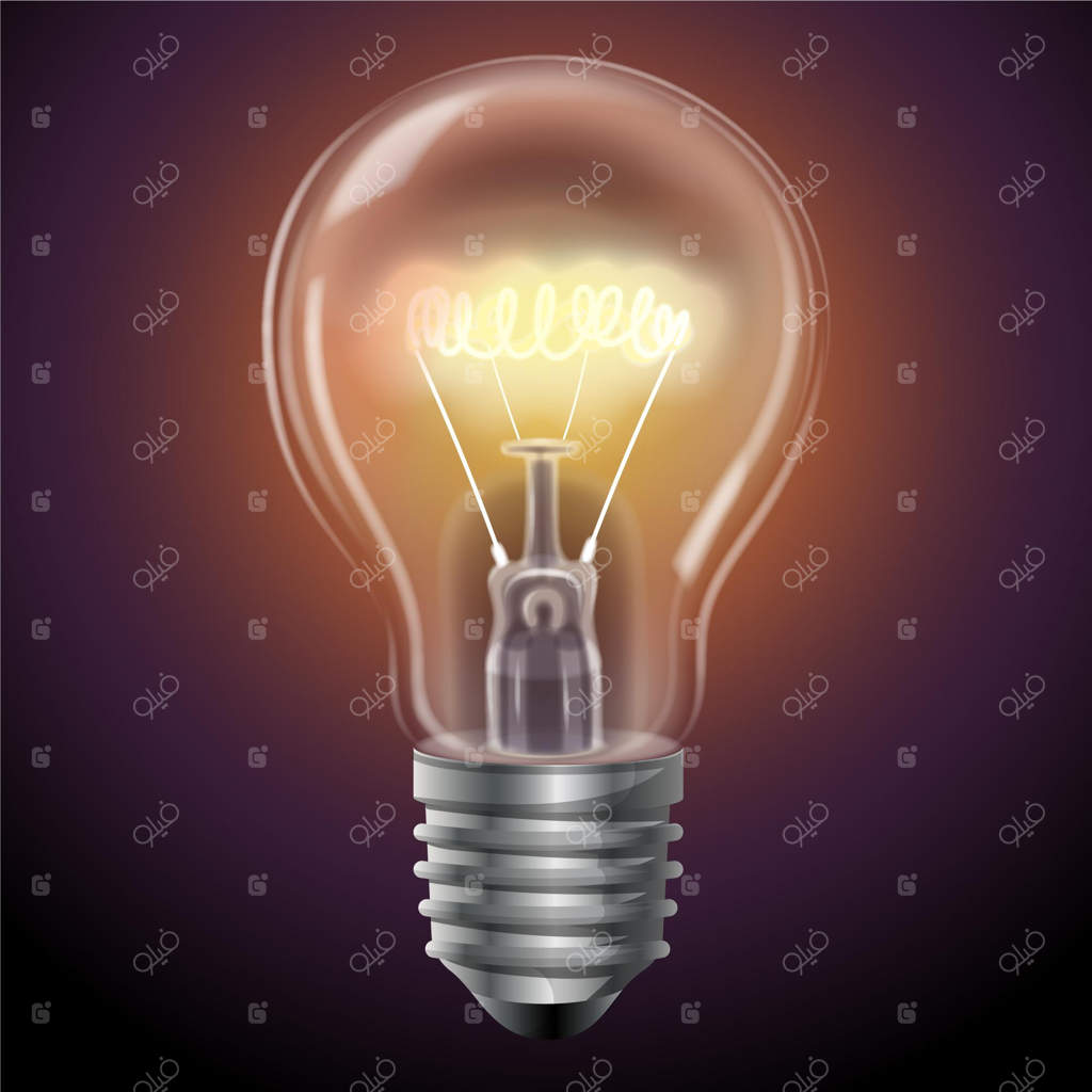 لامپ روشن واقع‌گرایانه