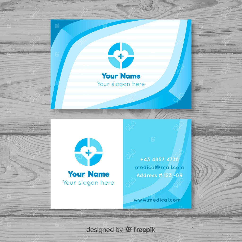 کارت ویزیت حرفه‌ای به سبک پزشکی