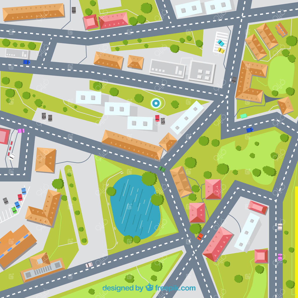 پس‌زمینه‌ی نقشه خیابان