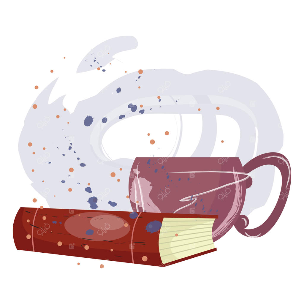 تصویرسازی وکتور کتاب کارتونی به سبک مدرن و تخت، جدا شده بر روی پس‌زمینه سفید