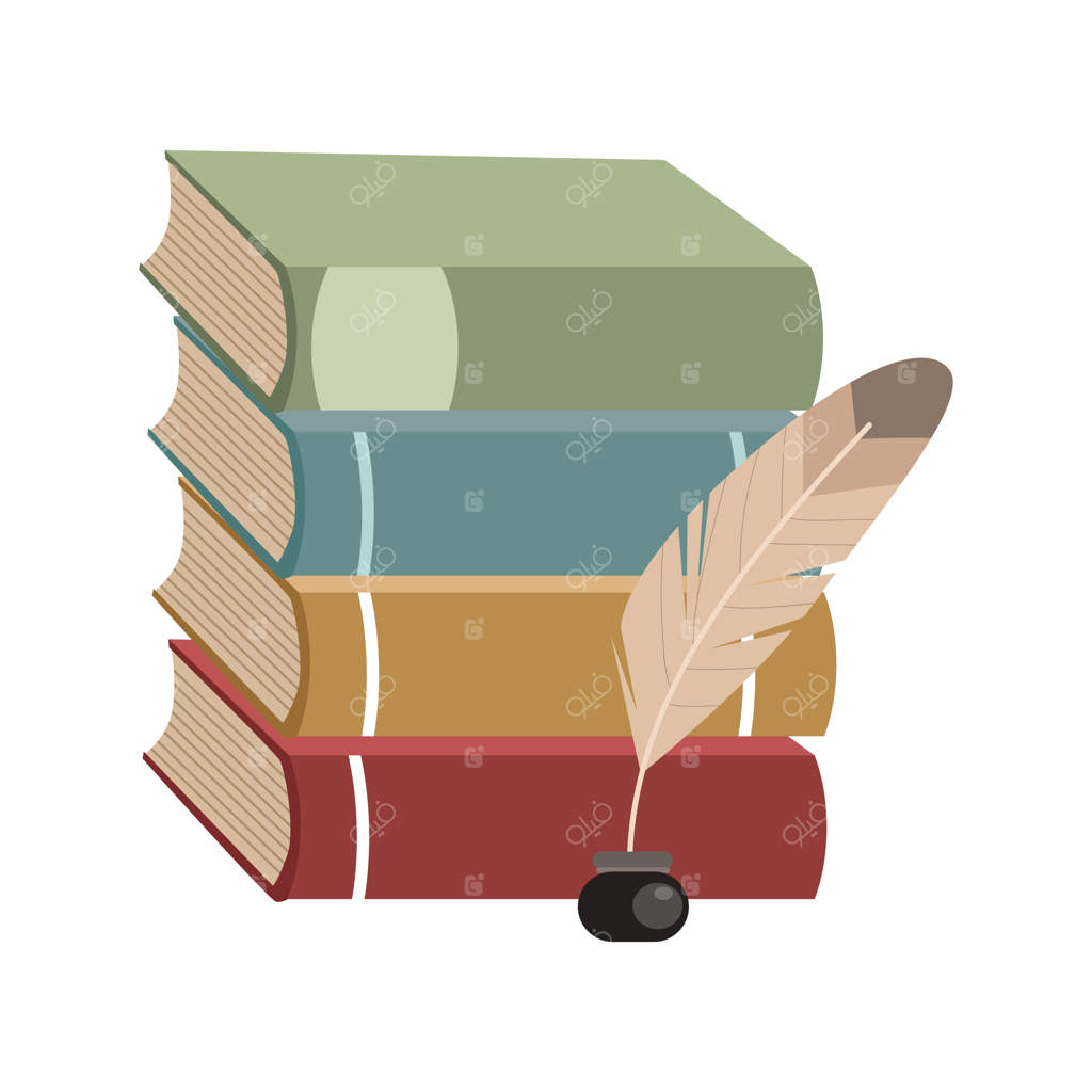 تصویرسازی کتاب کارتونی به سبک وکتور - تصویرسازی مدرن وکتور به صورت تخت روی پس‌زمینه سفید