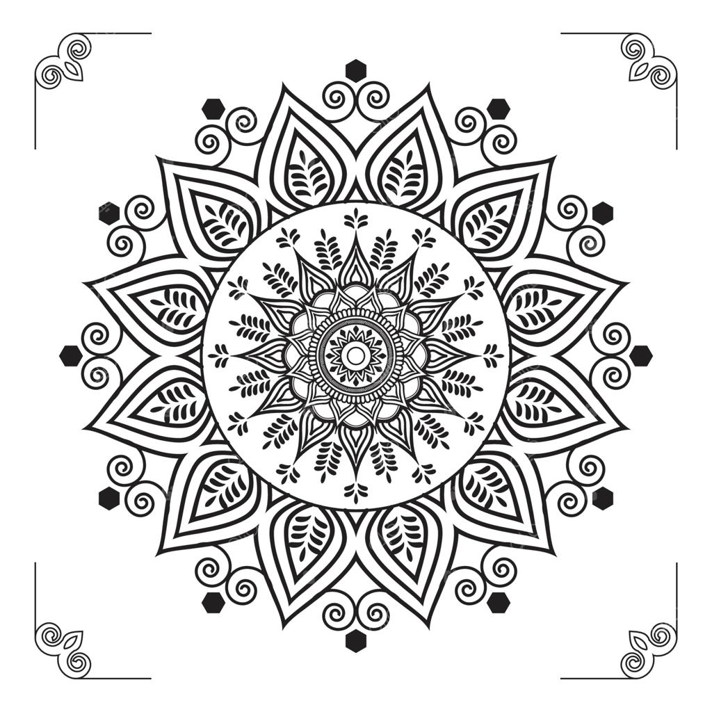 طراحی مدرن، خلاقانه و حرفه‌ای پس‌زمینه لوکس با الگوی انتزاعی ماندالا به صورت وکتور