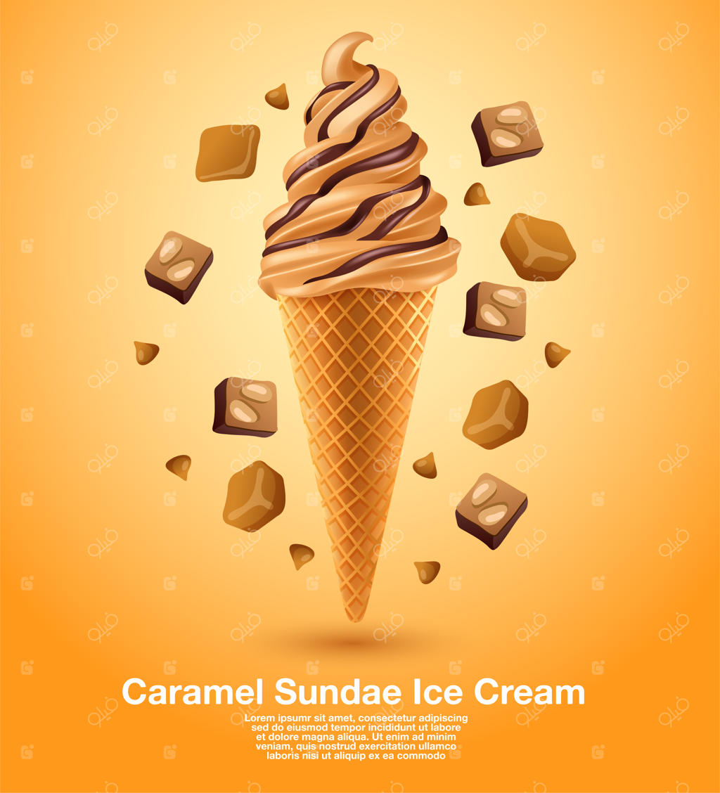 کارامل ساندی با سرویس نرم