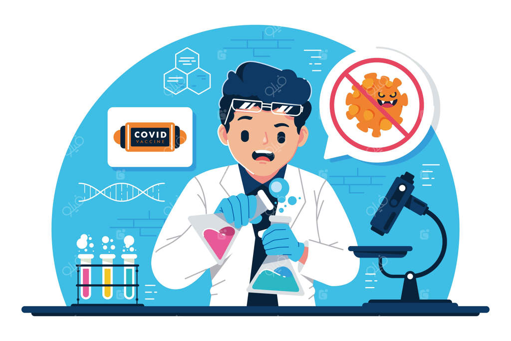 تصویری از تحقیقات واکسن کووید-۱۹