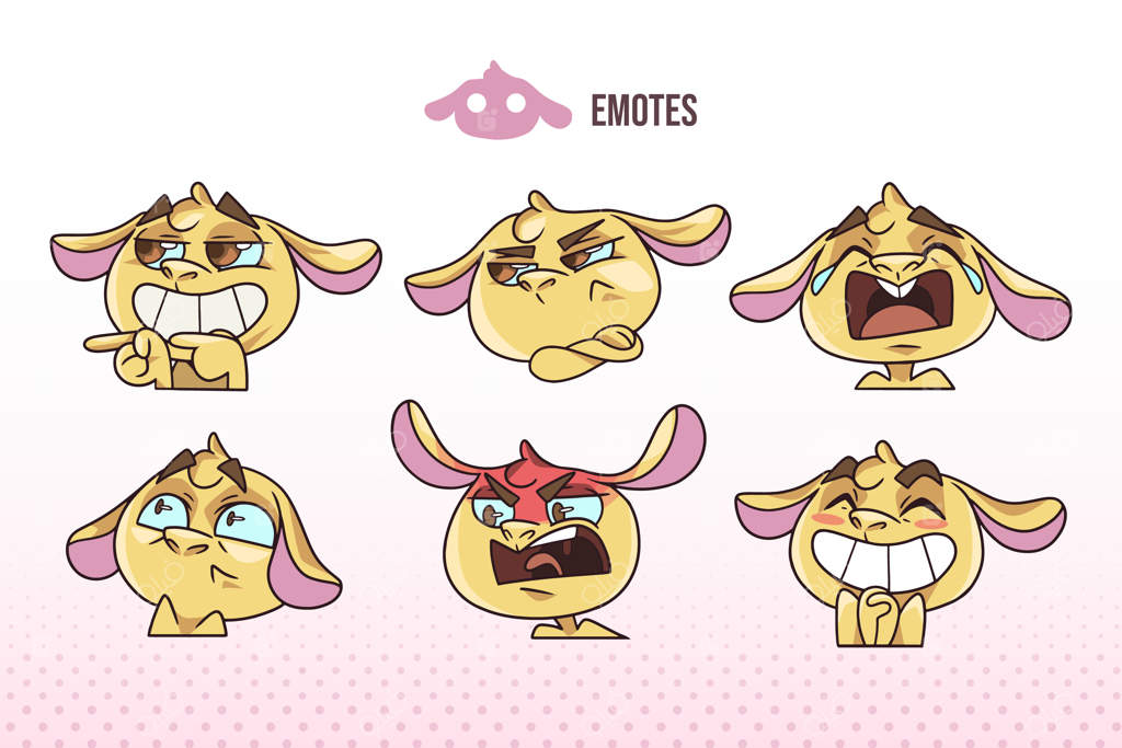 مجموعه عناصر ایموجی دستی طراحی شده