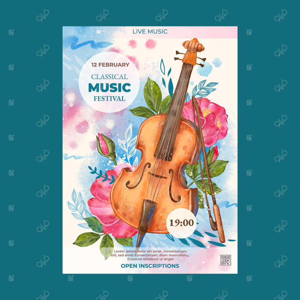 طراحی پوستر کنسرت ارکستر