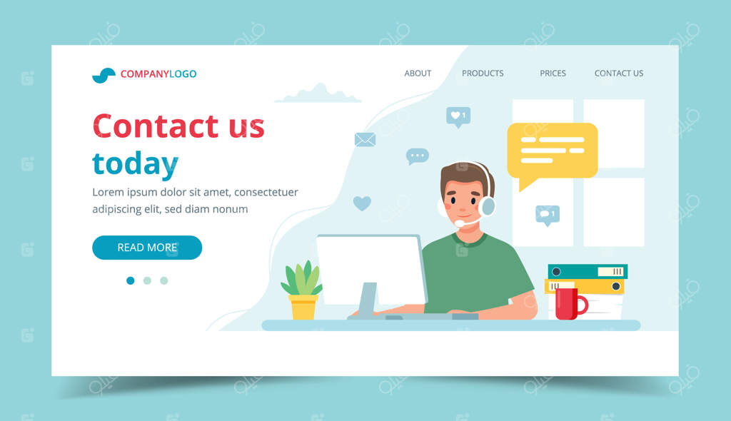 تصویر صفحه تماس با ما