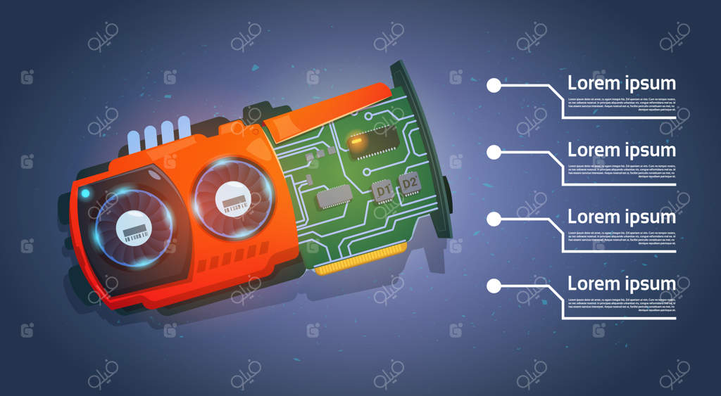 بنر سیستم چیپ کامپیوتر میکروپروسسور و مادربورد با فضای متن