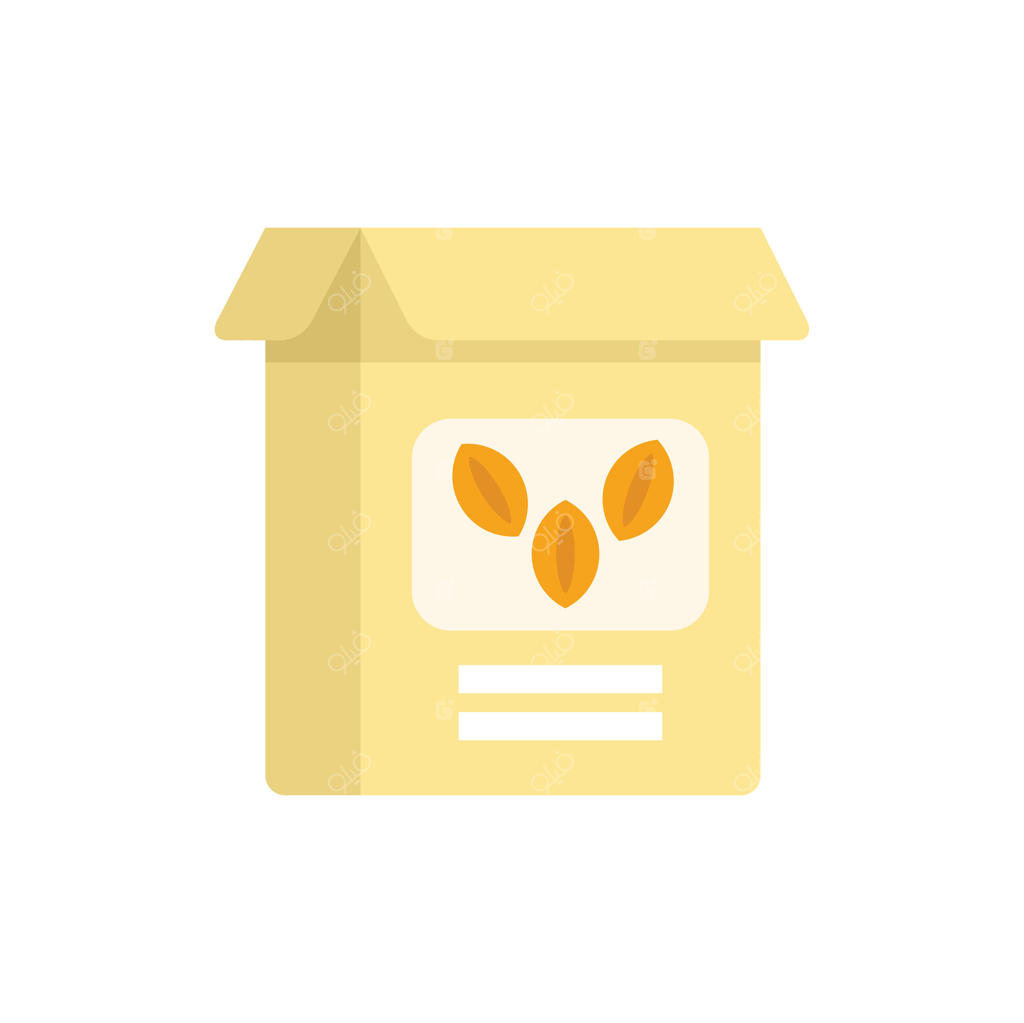 جعبه مقوایی حاوی بذر برای کاشت در باغچه