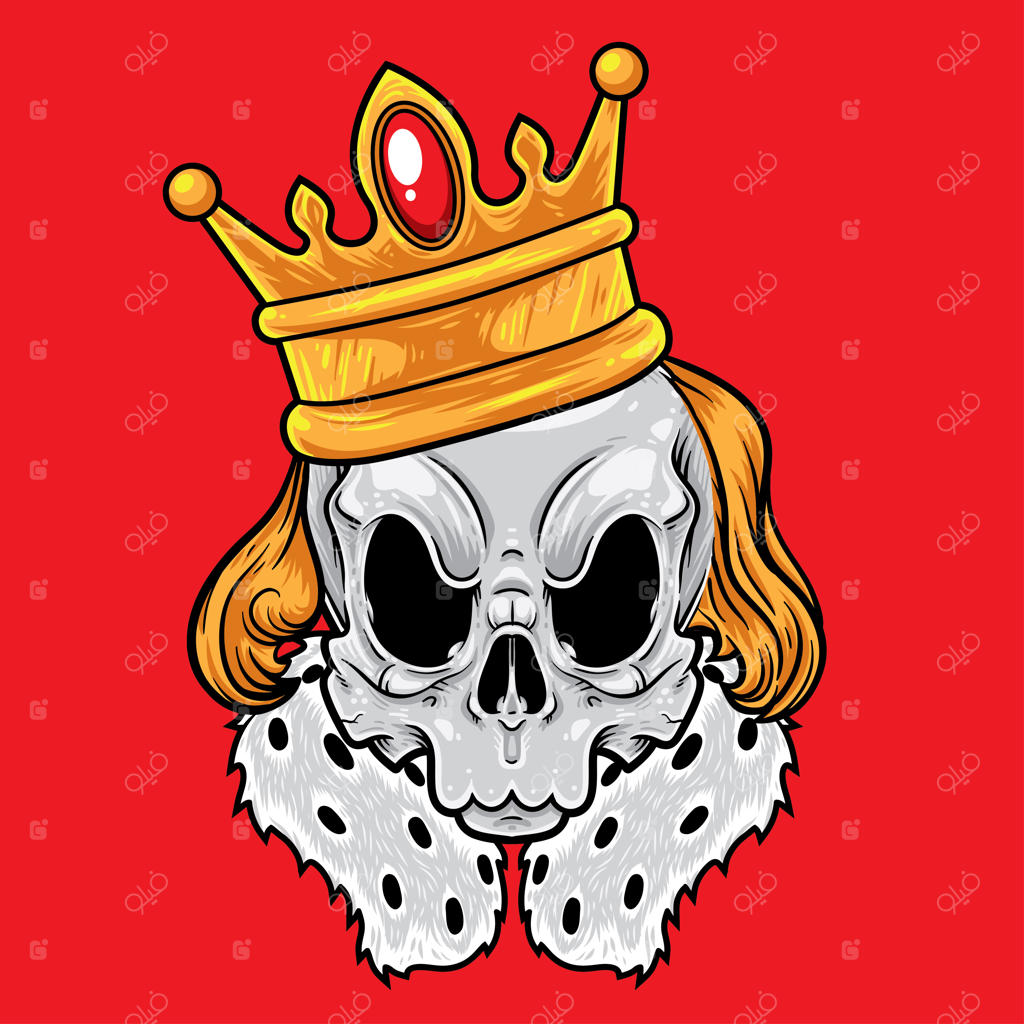 کارتون پادشاه جمجمه‌ای